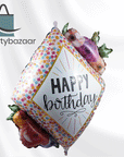 Pink Confetti Diamond (Helium) - 28 Inches