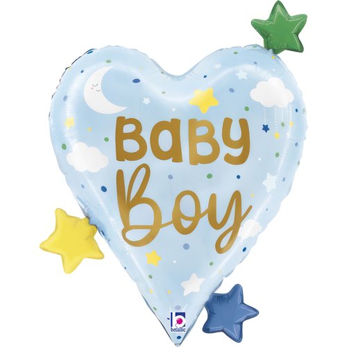 Baby Boy Heart Stars Single Pack