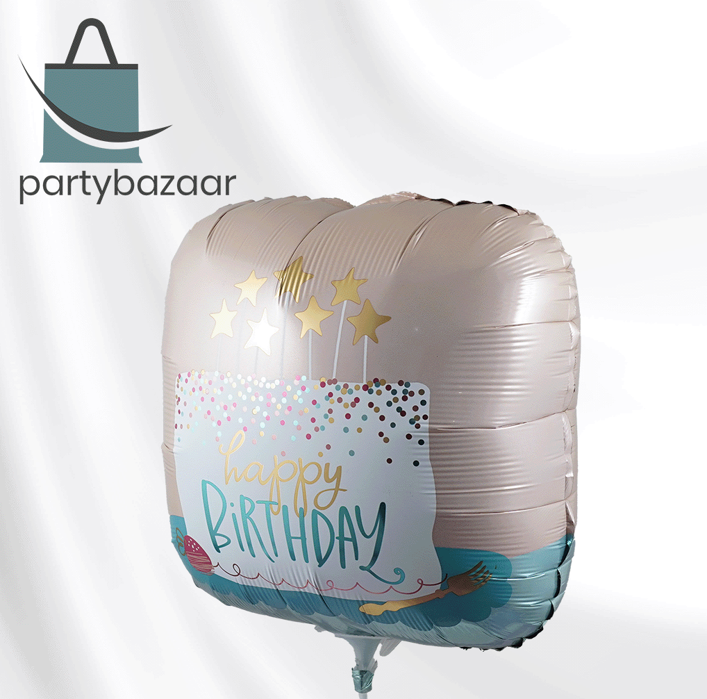Happy Birthday Confetti Cake Balloon