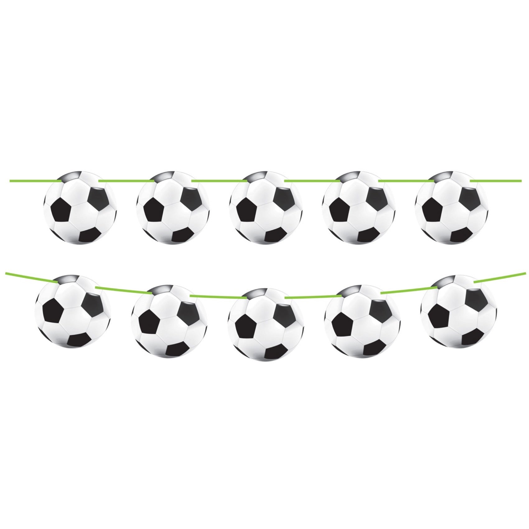 Soccer Party Paper Die Cut Banner