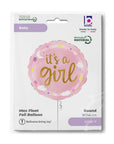It's A Girl Stars & Clouds (Helium) - 18 Inches
