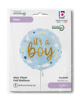 It's A Boy Stars & Clouds (Helium) - 18 Inches