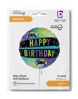 Happy Birtthday Vivid Gaming Round Balloon