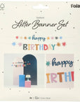 Paper Letter Banner Set Star Burst- 4.5 Feet