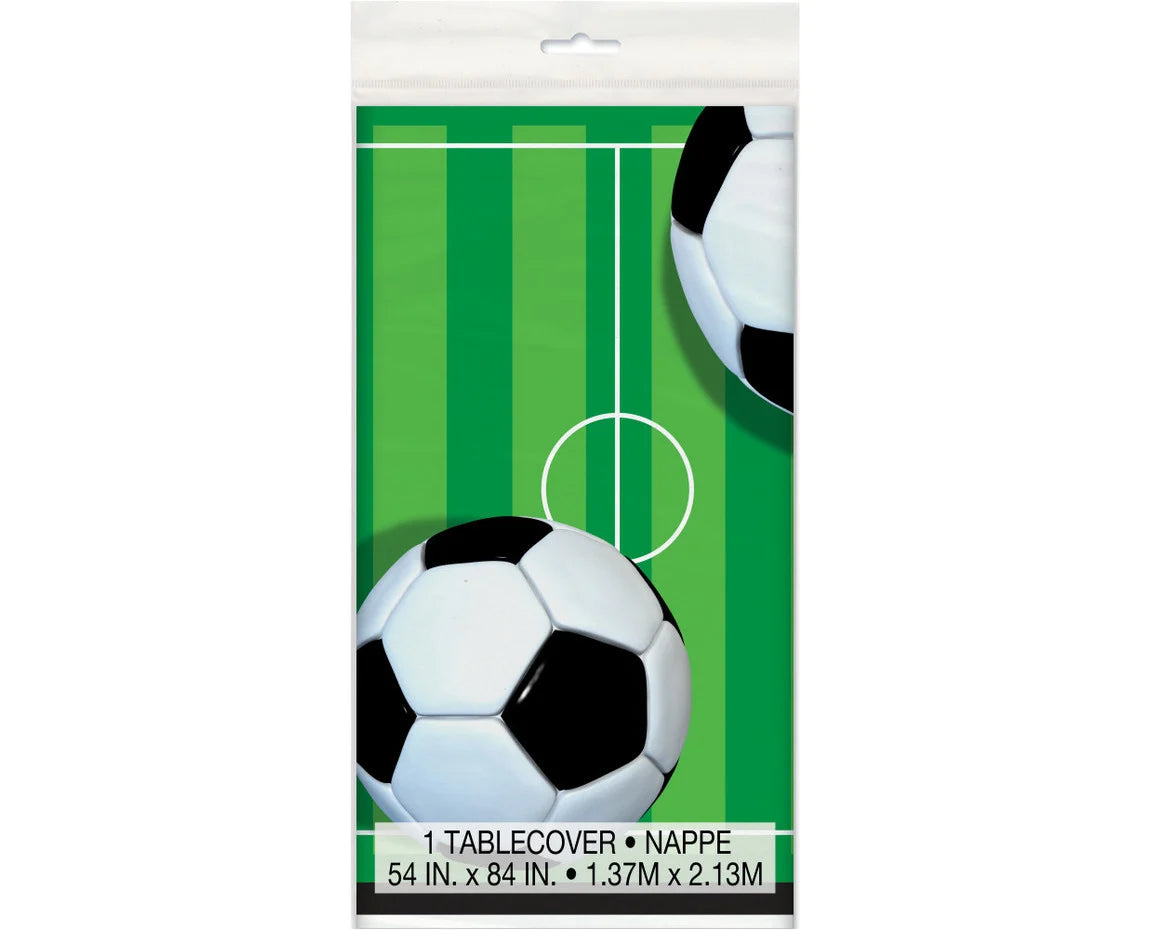 Soccer Plastic Table Cover