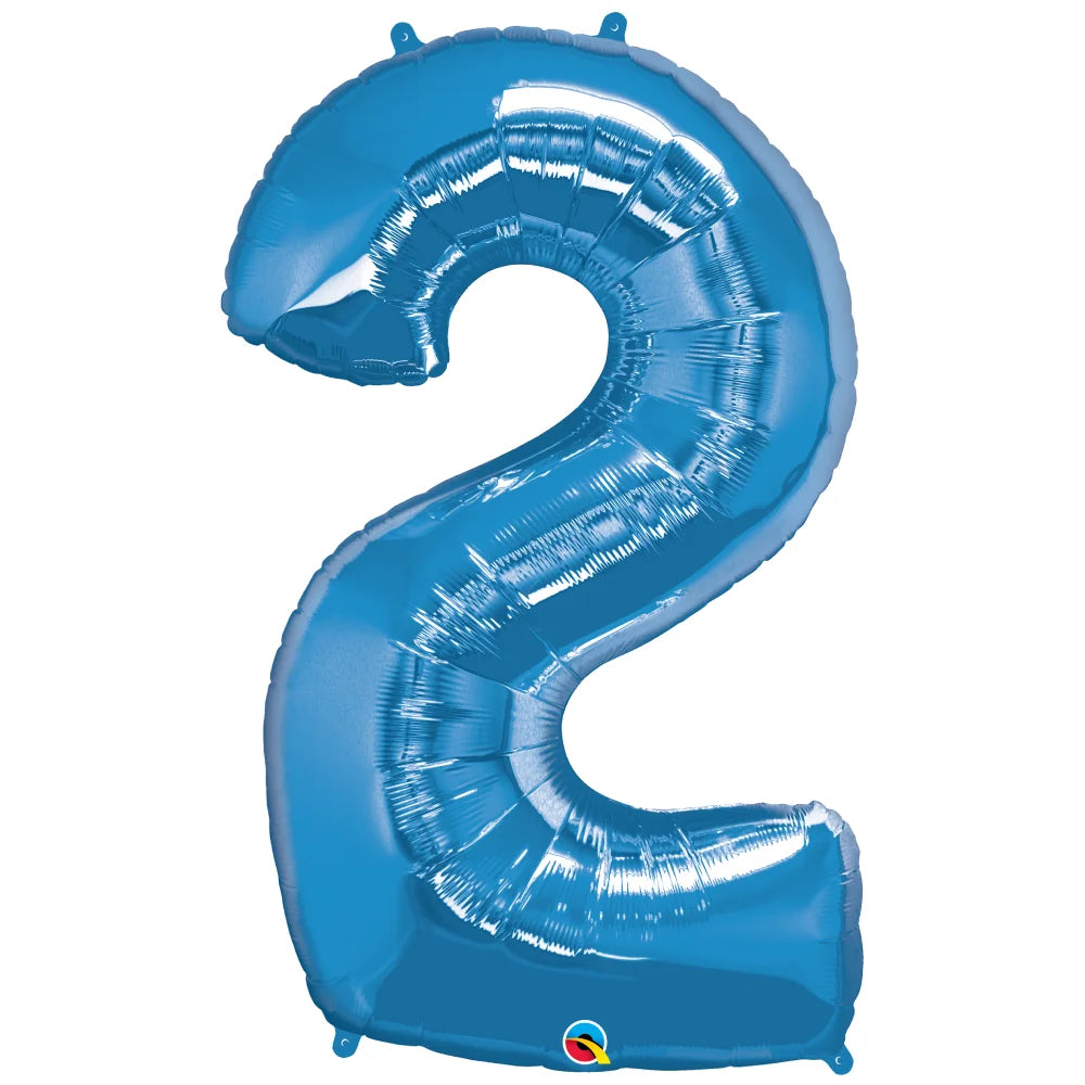 Number 2 Blue Balloon