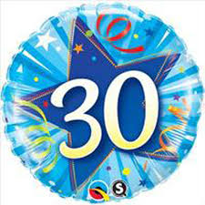 30 Shinning Star Blue Balloon