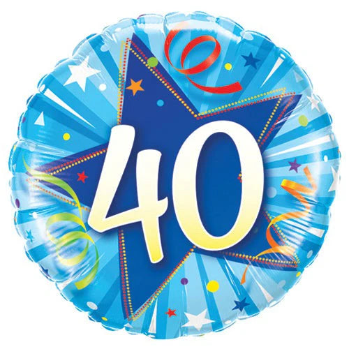 40 Shinning Star Blue Balloon
