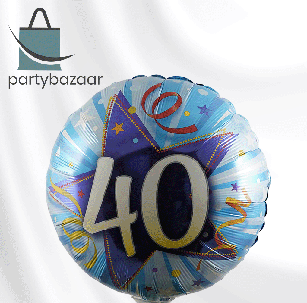 40 Shinning Star Blue Balloon