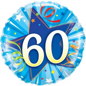 60 Shinning Star Blue Balloon