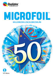 50 Shinning Star Blue Balloon