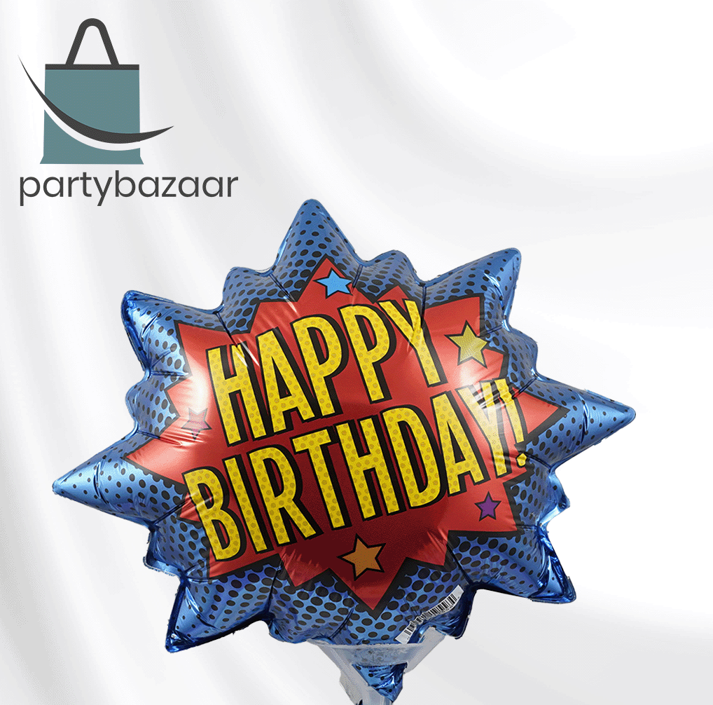Superhero Birthday Balloon 
