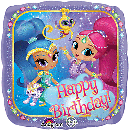 Shimmer and Shine Birthday Round Balloon