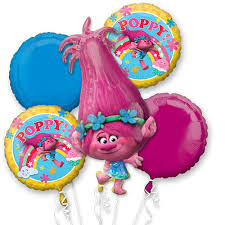 Disney Trolls 5pc Foil Balloon