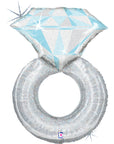 Platinum Wedding Ring Holographic (Helium)- 36 Inches