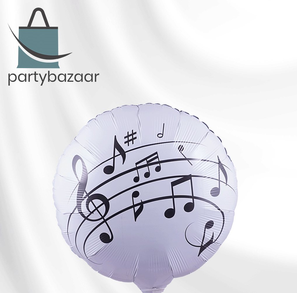 Music Round Balloon 