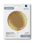 Circle Rainbow Holographic Platinum Champagne (Helium) - 36 Inches