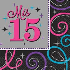 Paper Napkins 16cm*16cm Mis Quince 15 - 16pc
