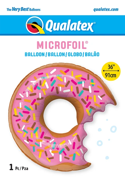 Bit Donut &amp; Sprinkles (Helium) - 36 Inches