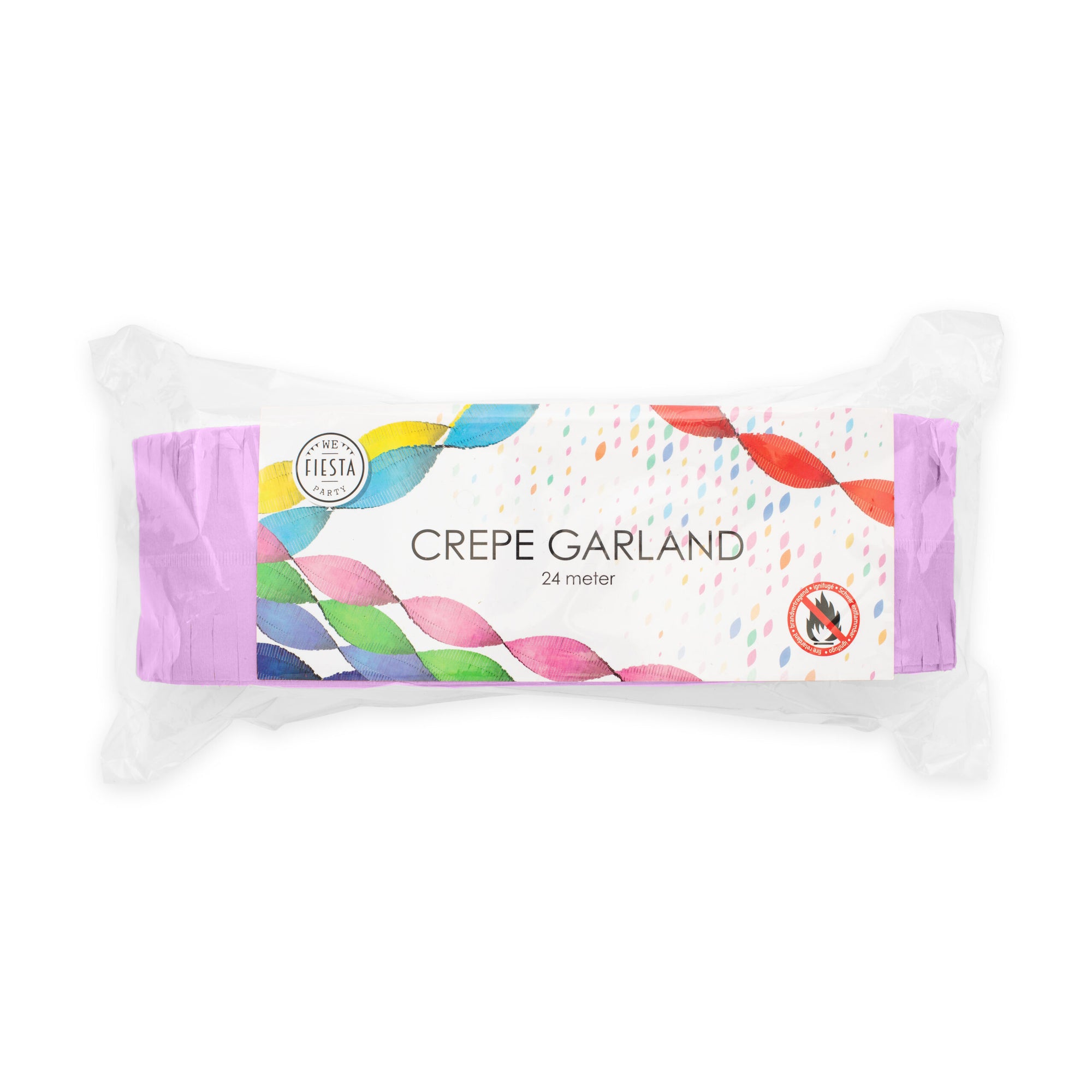 Crepe Garland Flame Retardent Lilac- 24M