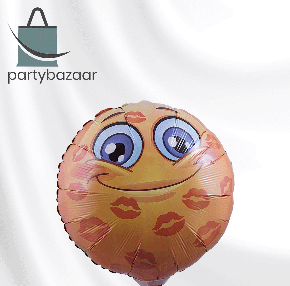 Smile Love Emoji Round Balloon