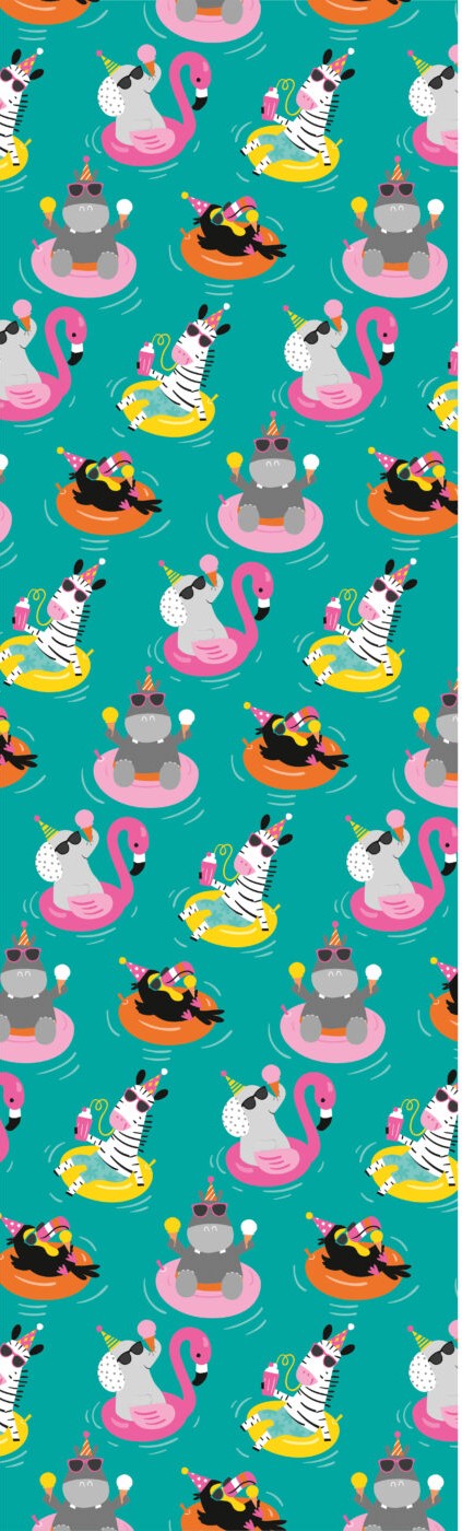 Paper Giftwrap 27 x 78 Inches – Jungle Fun