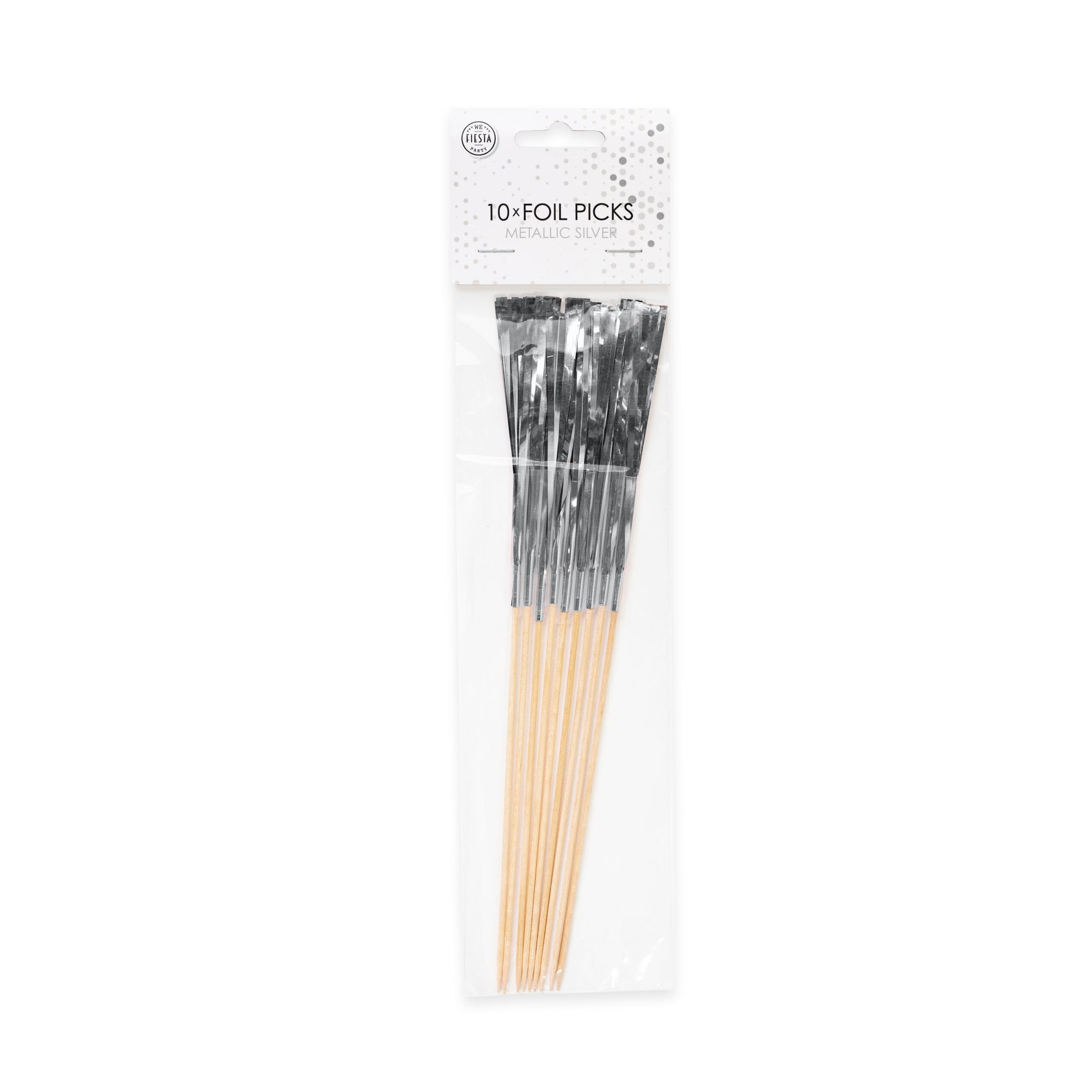10 Foil Picks Silver 24cm