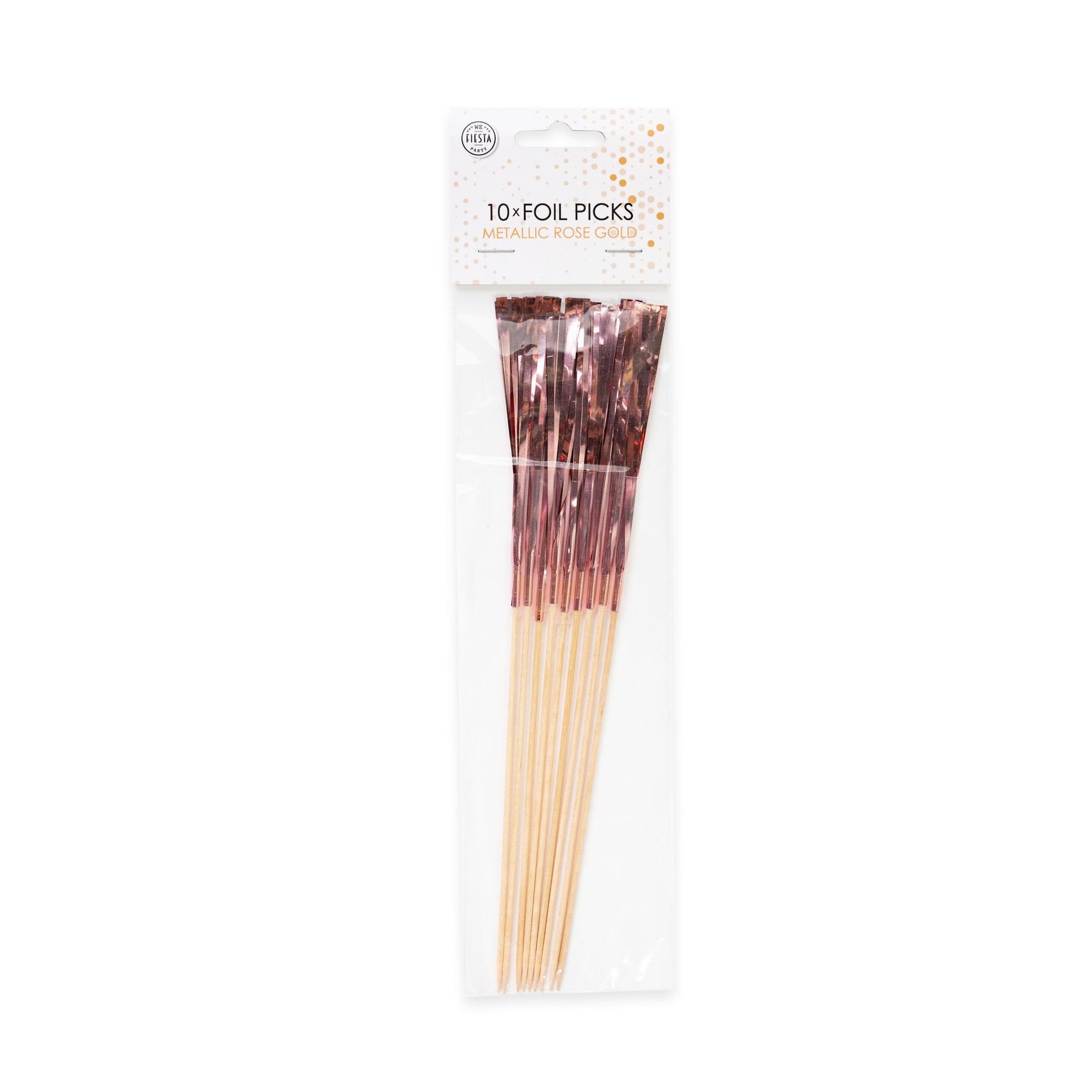 10 Foil Picks Rose Gold 24cm