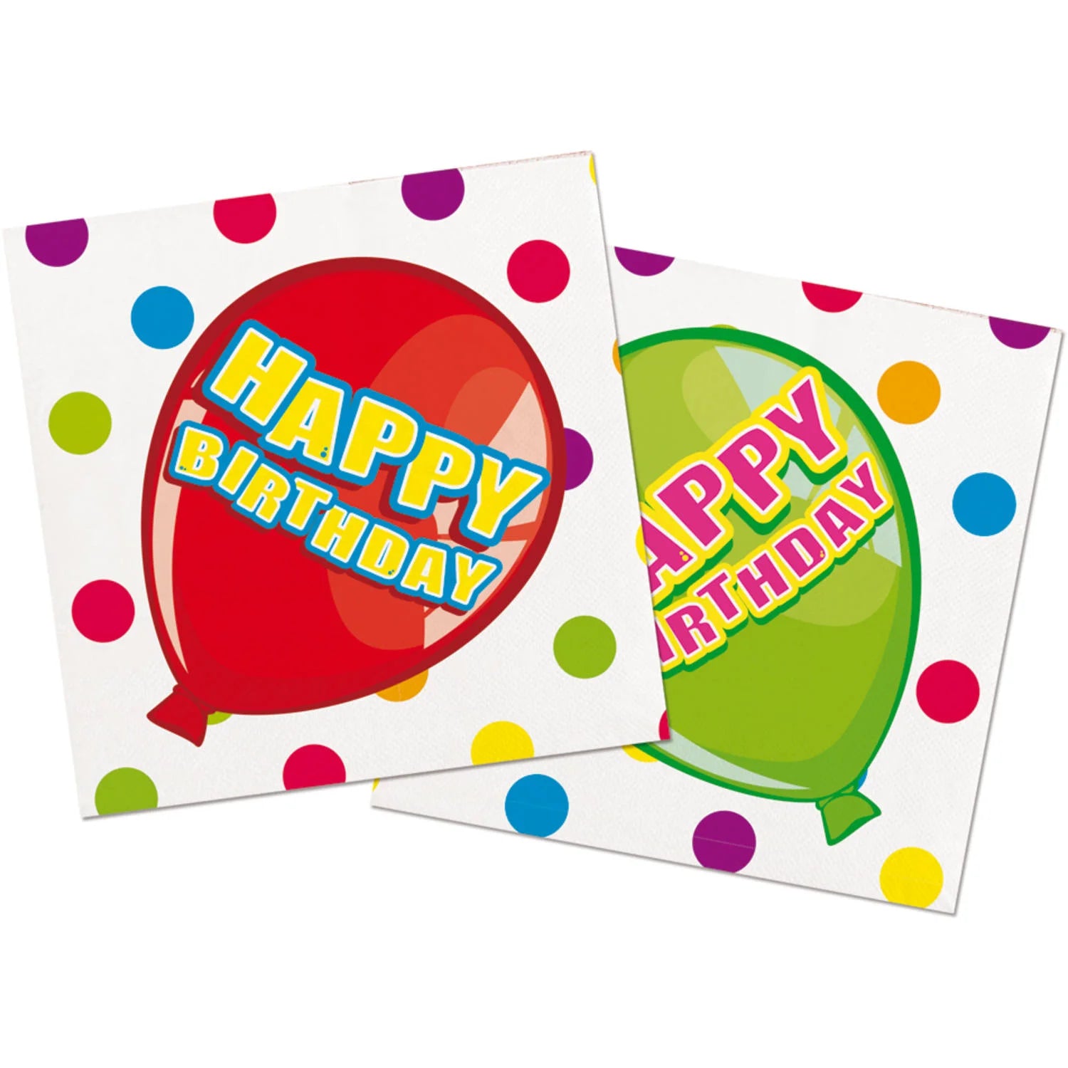 Premium 2 Ply Paper Cocktail Napkins Balloon 24cm*24cm- 16 Pc
