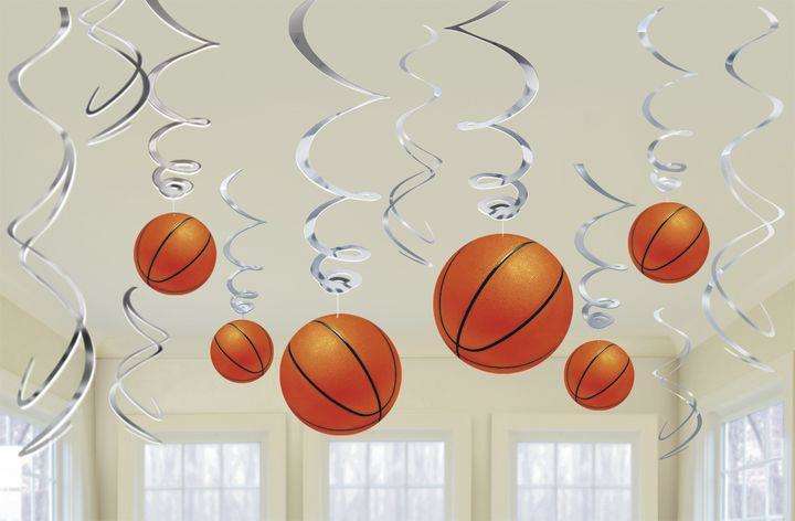 Basketball Swirl Decoration
