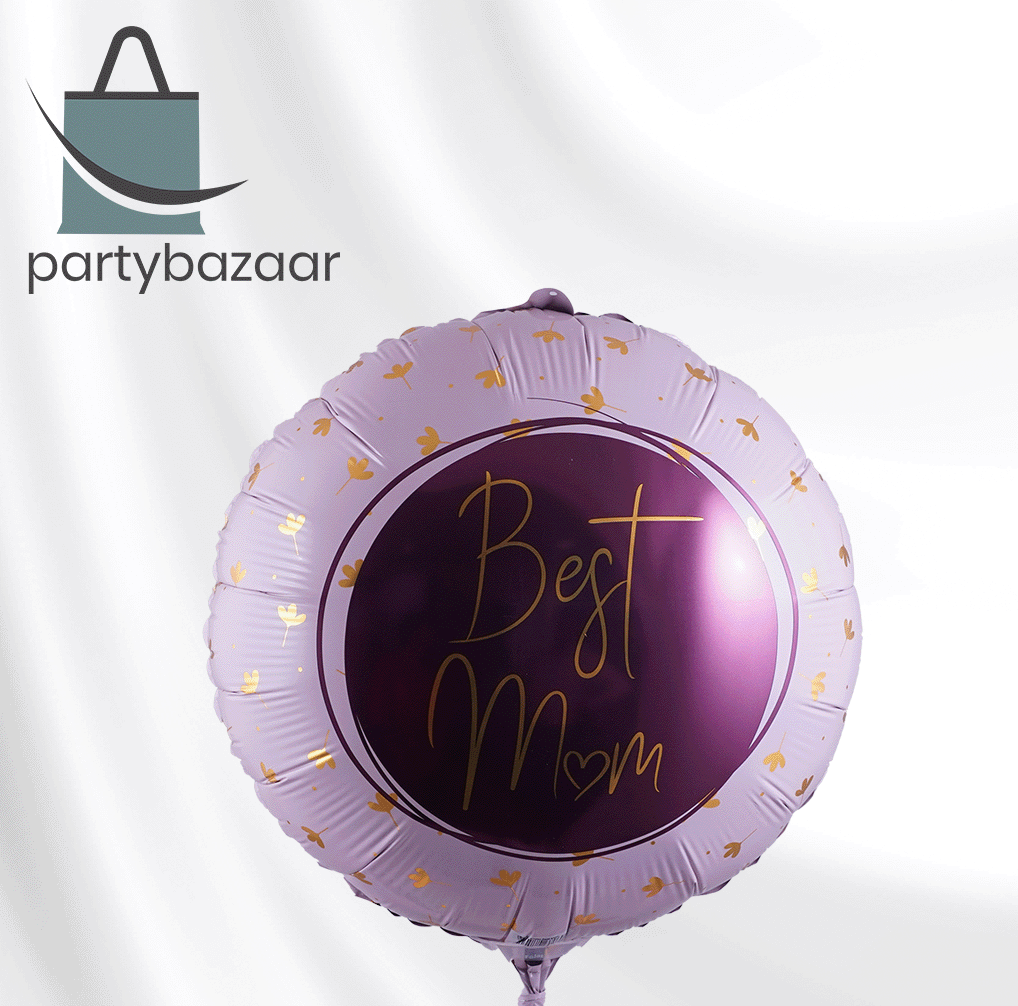 Best Mom Round Balloon