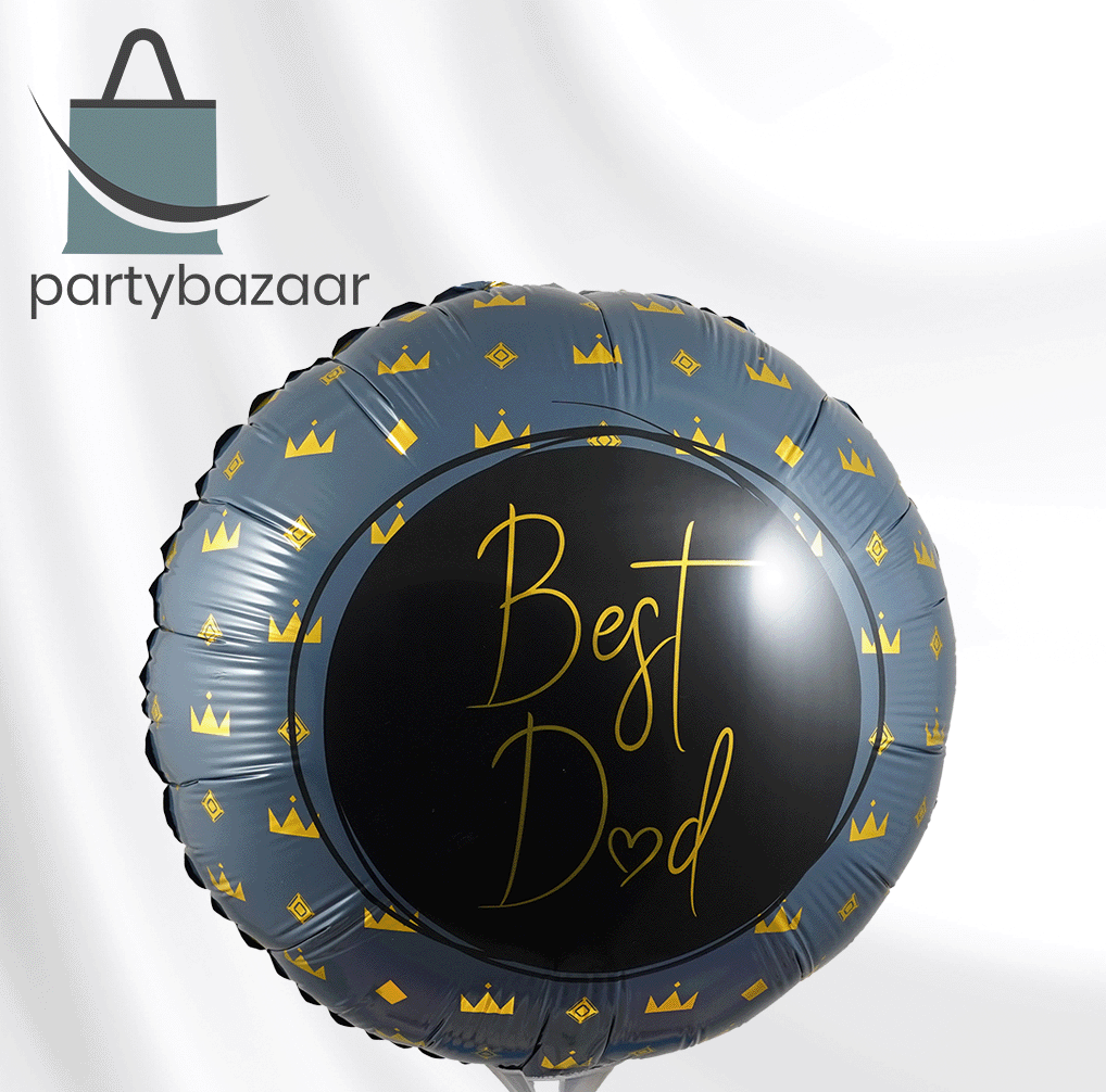 Best Dad Round Balloon