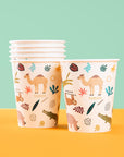 Paper Cups Zoo Party 250ml- 8 Pc