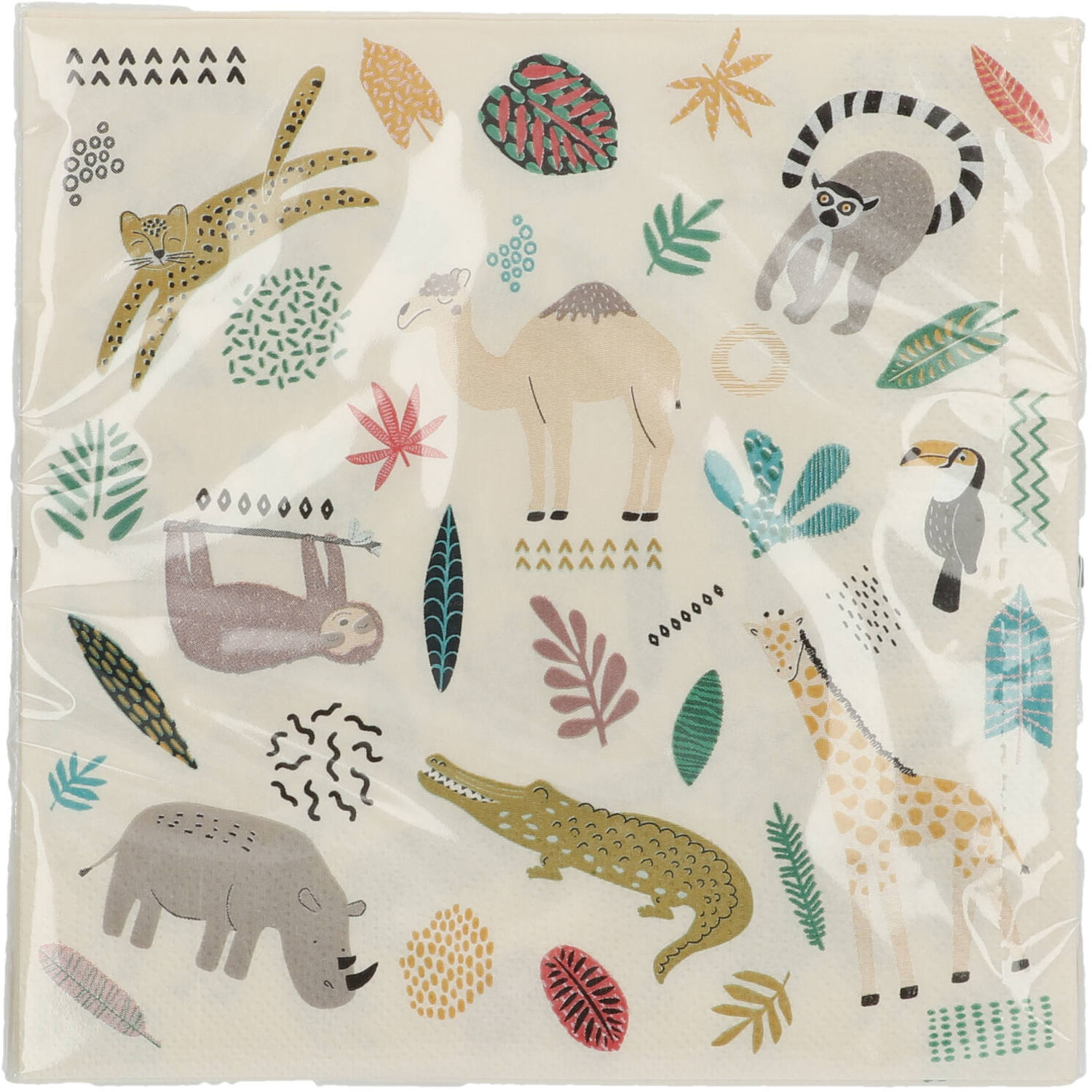 Paper Napkins 33cm*33cm Zoo Party - 20pc