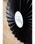 Paper Deco Fan Set Crème Noir- 3pc