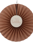 Paper Deco Fan Set Crème Rose- 3pc