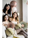 Happy Birthday Crème Rose Round Balloon