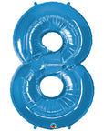 Number 8 Blue Balloon