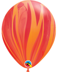 Red Orange SuperAgate® Latex Balloon 