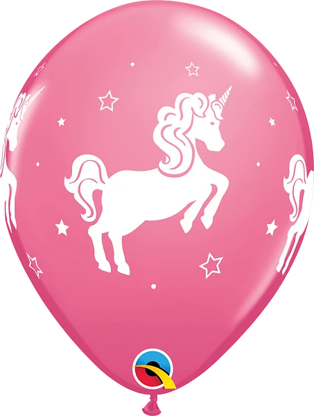 Whimsical Unicorn Latex Balloon (Helium/Air Filled) - 11 Inches