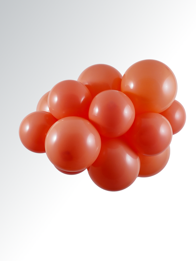 Coral Latex Balloon (Helium/Air Filled) - 11 Inches