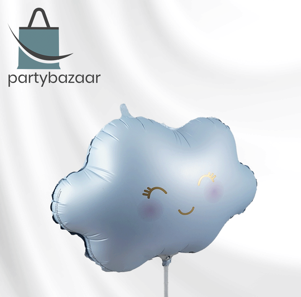 Satin Pastel Blue Mini Cloud Balloon