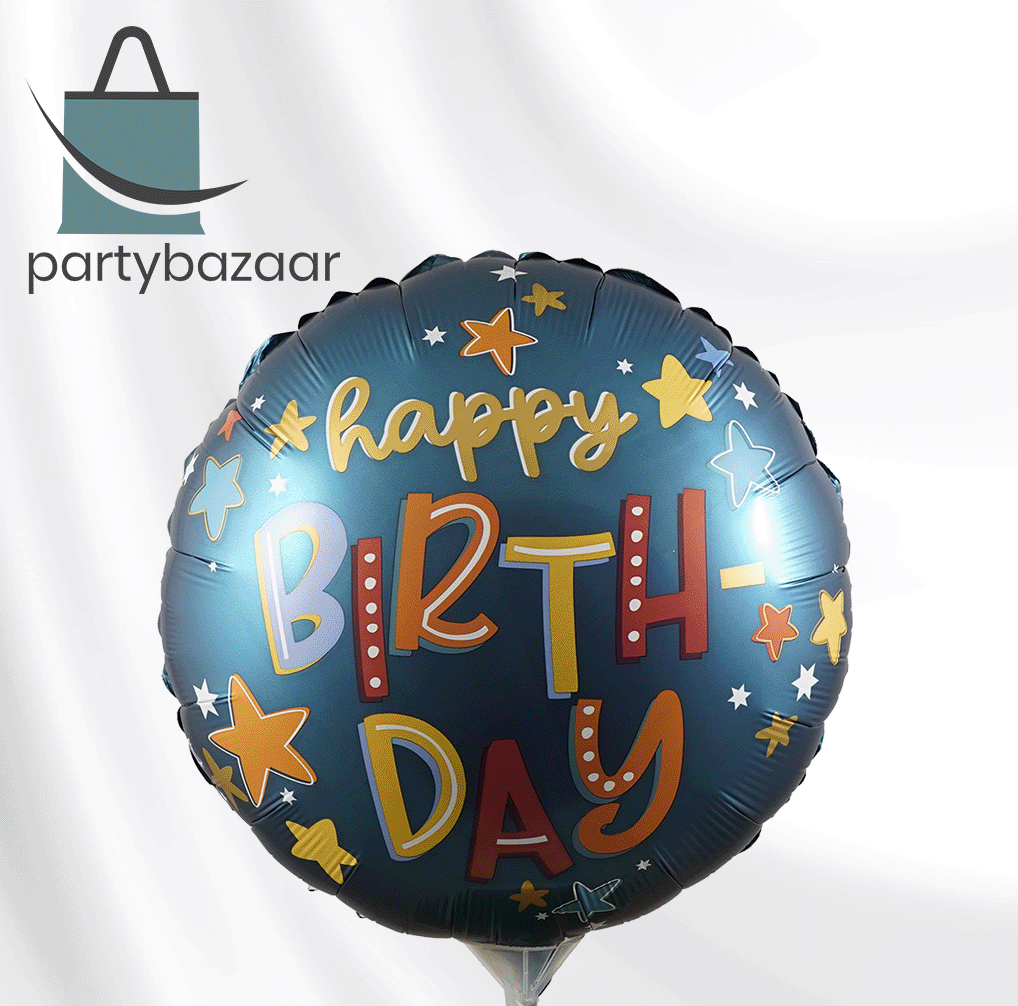 Star Birthday Round Balloon