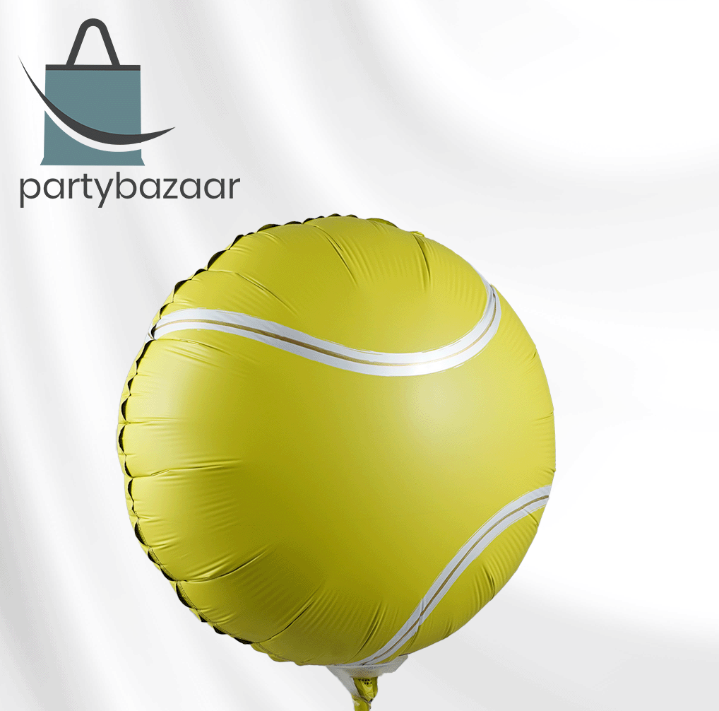 Tennis Ball Round Balloon (Helium) - 18 Inches