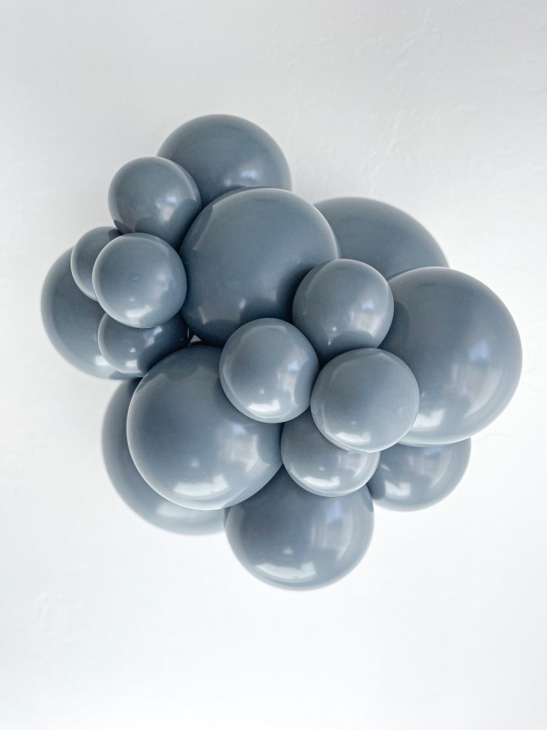 Pastel Grey Smoke Latex Balloon (Helium/Air Filled) - 11 Inches