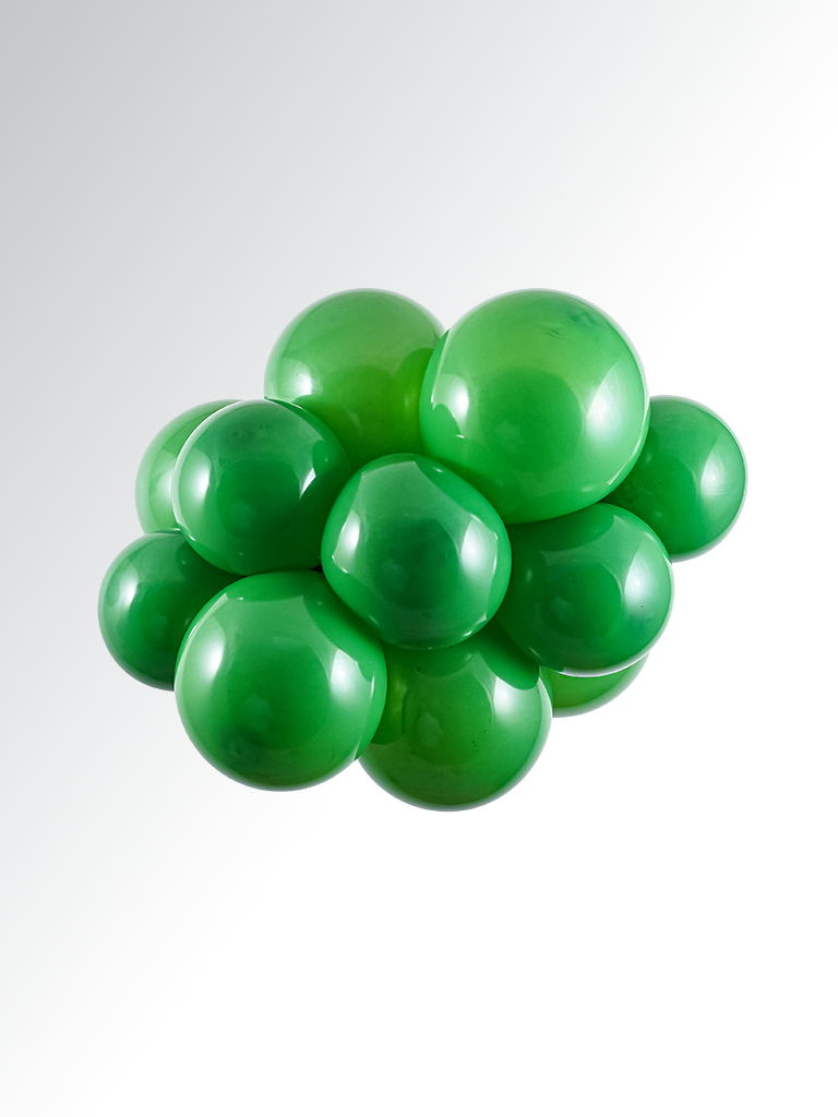Green Latex Balloon (Helium/Air Filled) - 11 Inches