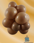 Mocha Brown Latex Balloon (Helium/Air Filled) - 11 Inches