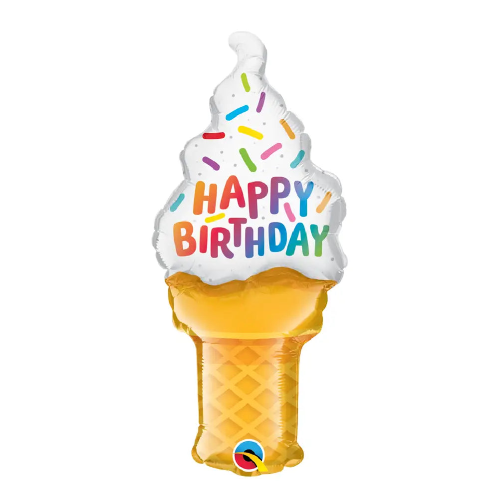 Birthday Ice Cream Cone Balloon