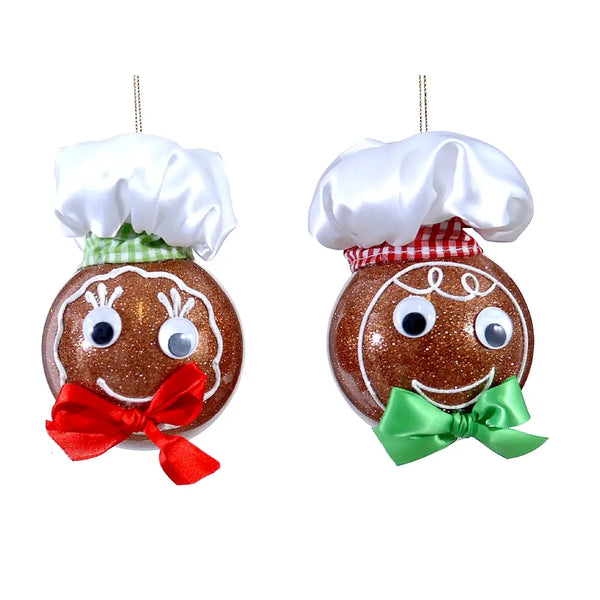 Premium 15 Cm Glass Chef Head Ball- 1 Pc