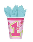 Paper Cups 220 ml One Wild Girl- 8 Pc